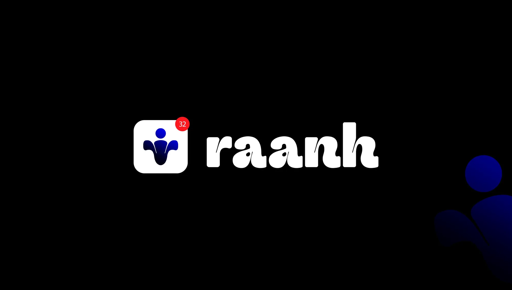 The Raanh logo on black