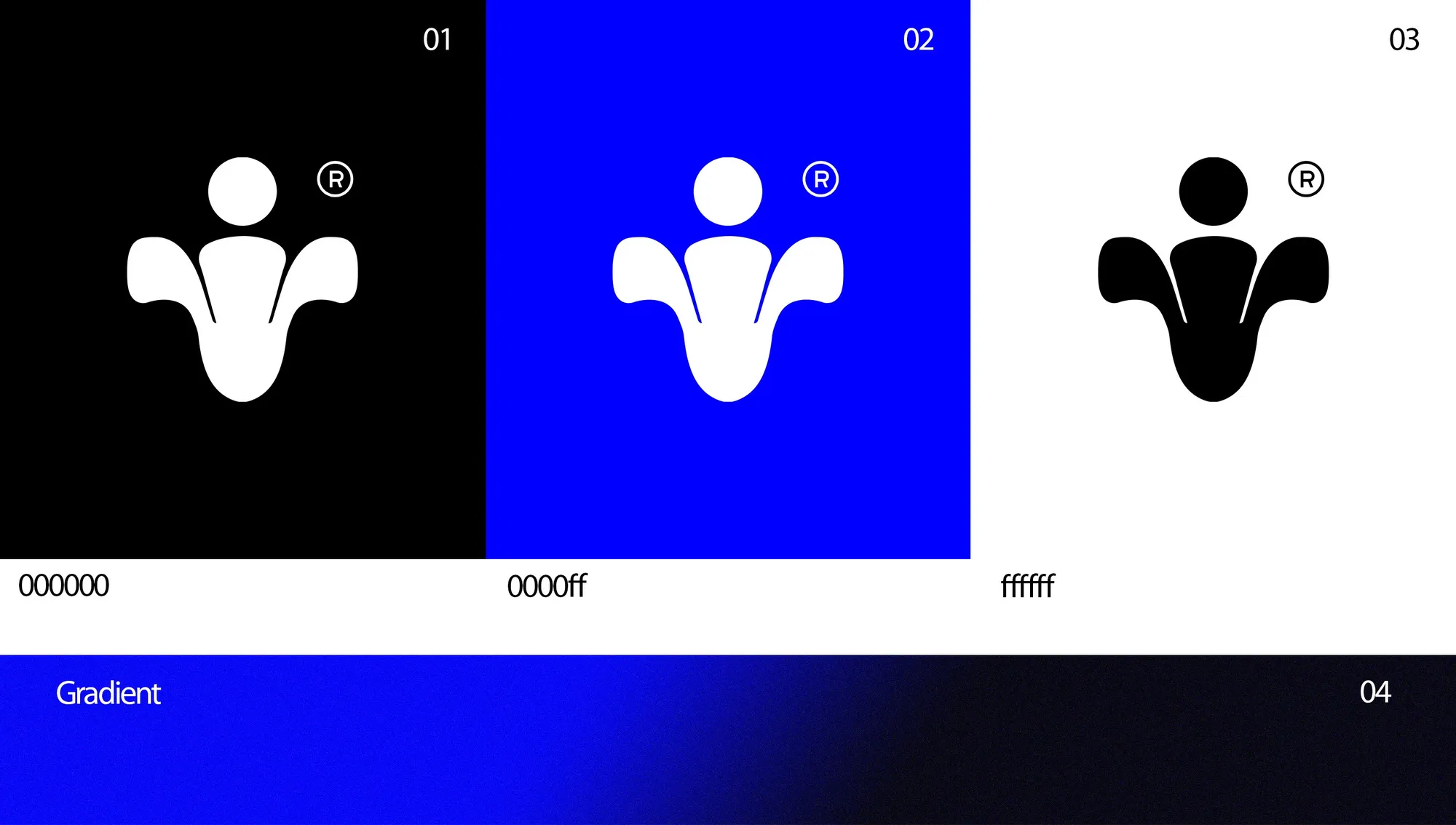 The Raanh mark in black, blue and white